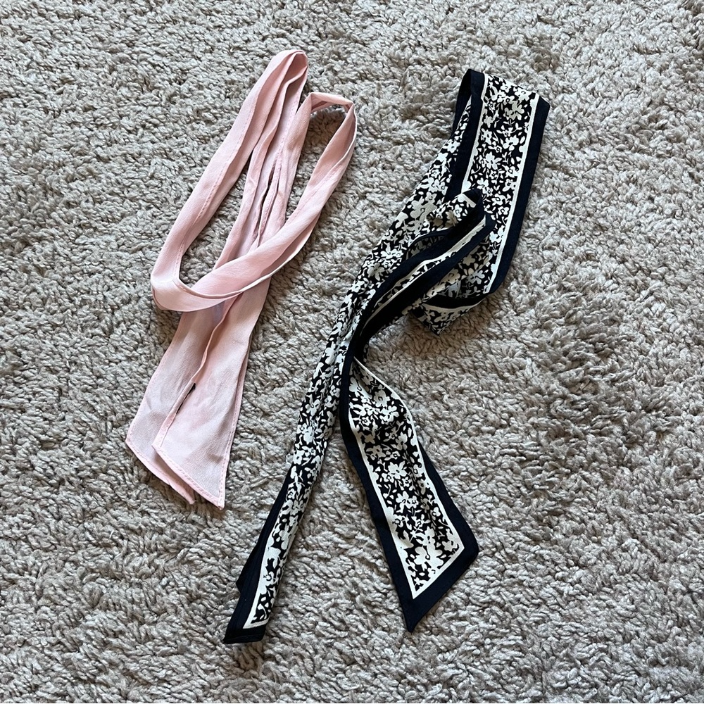 H&M women’s hair wrap /scarf / ties set of 2